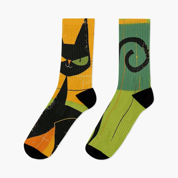 Item preview, Modern Retro Vintage Cat Art designed and sold by nomiraclehere.