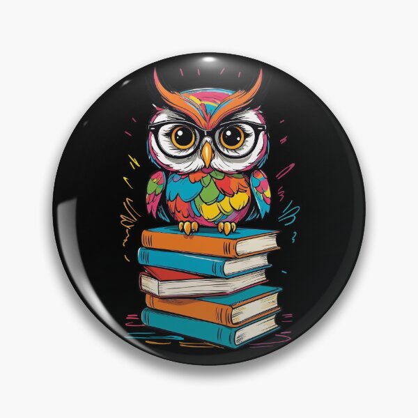 Item preview, Cute Owl Bookworm Sweet Book Illustration designed and sold by LuminOrb.