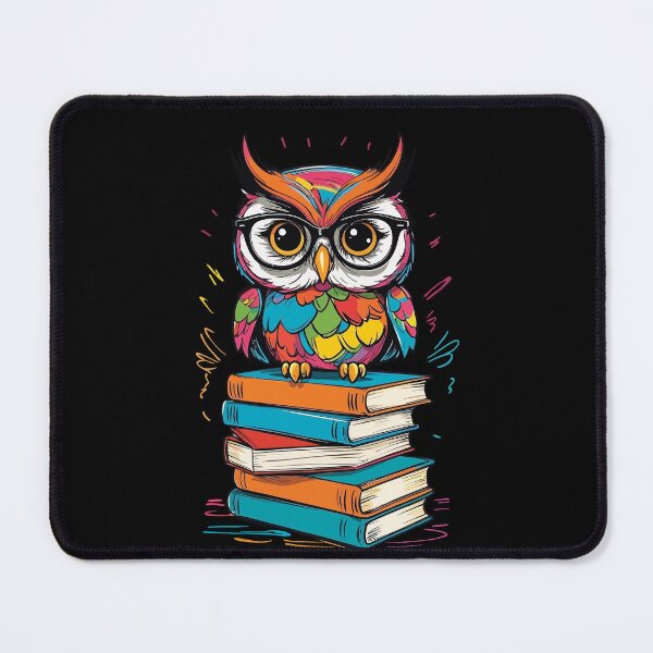 Item preview, Cute Owl Bookworm Sweet Book Illustration designed and sold by LuminOrb.
