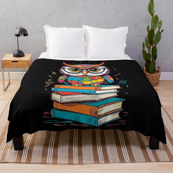 Item preview, Cute Owl Bookworm Sweet Book Illustration designed and sold by LuminOrb.