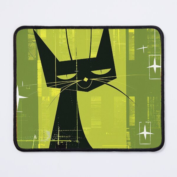 Item preview, Modern Retro Vintage Cat Art designed and sold by nomiraclehere.
