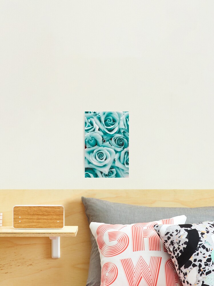 Thumbnail 2 of 3, Photographic Print, Turquoise Blue Roses designed and sold by ROPATROKOLA.