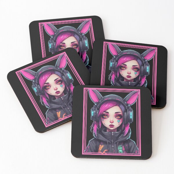 Item preview, Punk Bunny, Cyberpunk Girl, Rabbit Ears, Cute designed and sold by Burn-Ego.