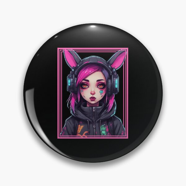 Item preview, Punk Bunny, Cyberpunk Girl, Rabbit Ears, Cute designed and sold by Burn-Ego.