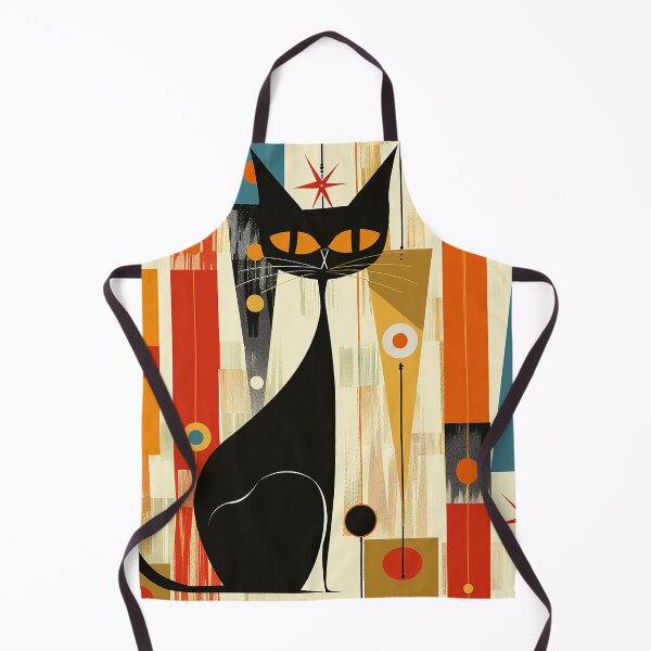 Item preview, Modern Retro Vintage Cat Art designed and sold by nomiraclehere.