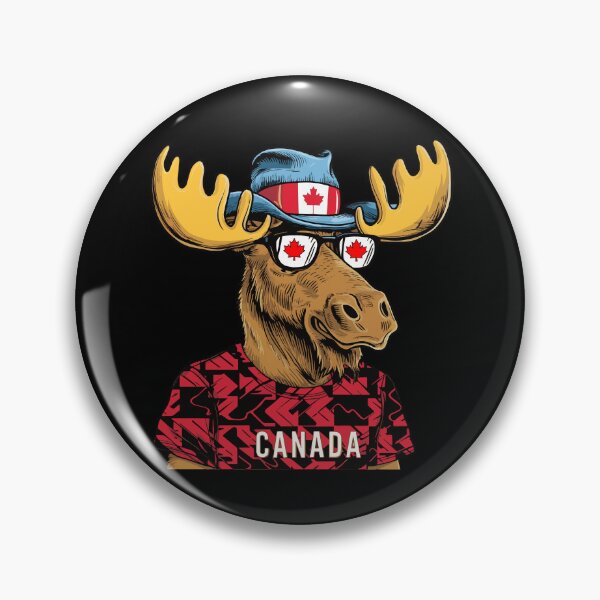 Item preview, Maple Leaf Patriotic Moose Sunglasses Canada Flag  designed and sold by Smix Pixels.