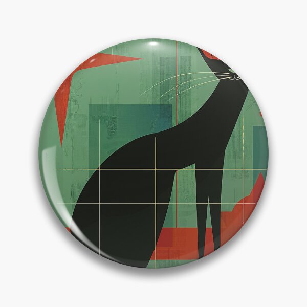 Item preview, Modern Retro Vintage Cat Art designed and sold by nomiraclehere.