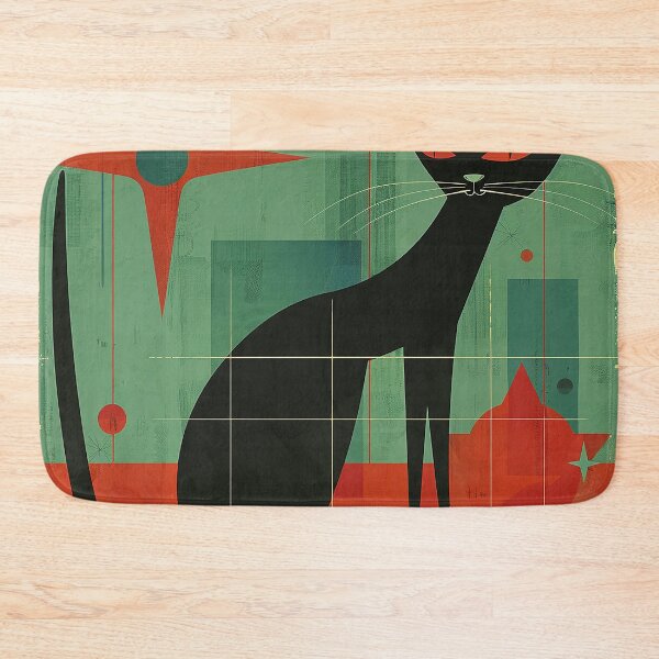 Item preview, Modern Retro Vintage Cat Art designed and sold by nomiraclehere.