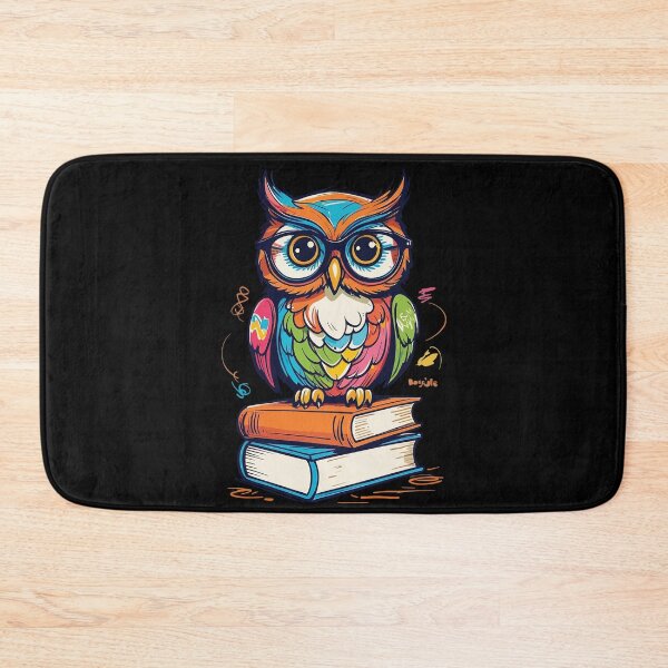 Item preview, Books Owl Cute Bookworm Funny Book Lover designed and sold by LuminOrb.