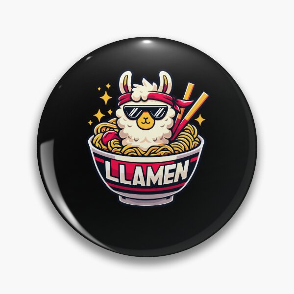 Item preview, Funny Llamen Llama Ramen Anime Kawaii Eating Noodles designed and sold by Dressed For  Duty.