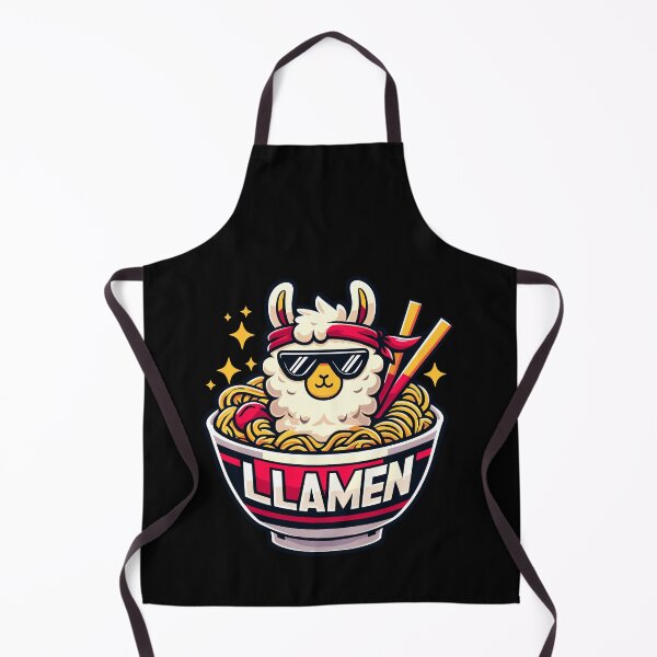 Item preview, Funny Llamen Llama Ramen Anime Kawaii Eating Noodles designed and sold by Dressed For  Duty.