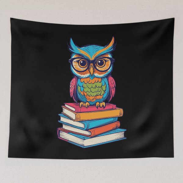 Item preview, Cute Book Owl Literary Enthusiast Funny Reader designed and sold by LuminOrb.