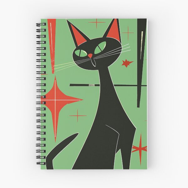 Item preview, Modern Retro Vintage Cat Art designed and sold by nomiraclehere.
