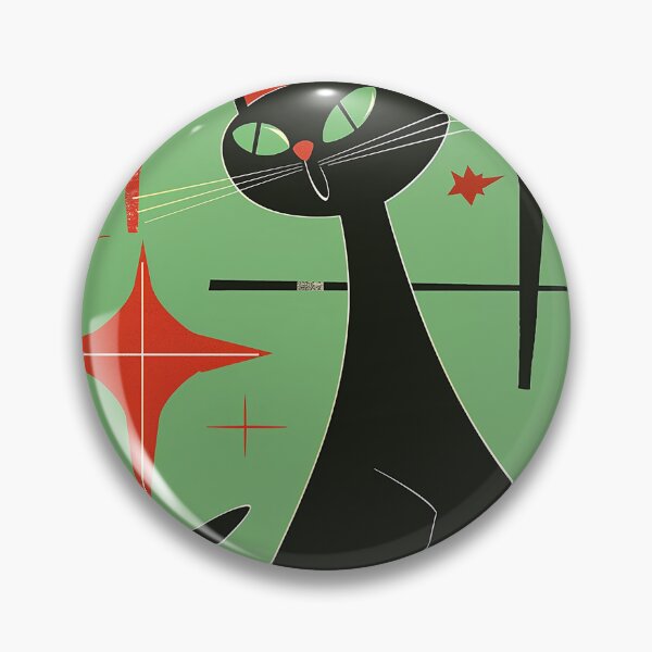 Item preview, Modern Retro Vintage Cat Art designed and sold by nomiraclehere.