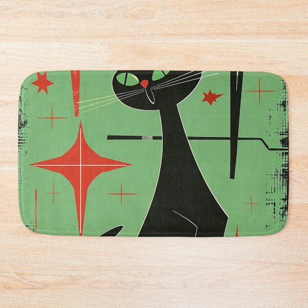 Item preview, Modern Retro Vintage Cat Art designed and sold by nomiraclehere.