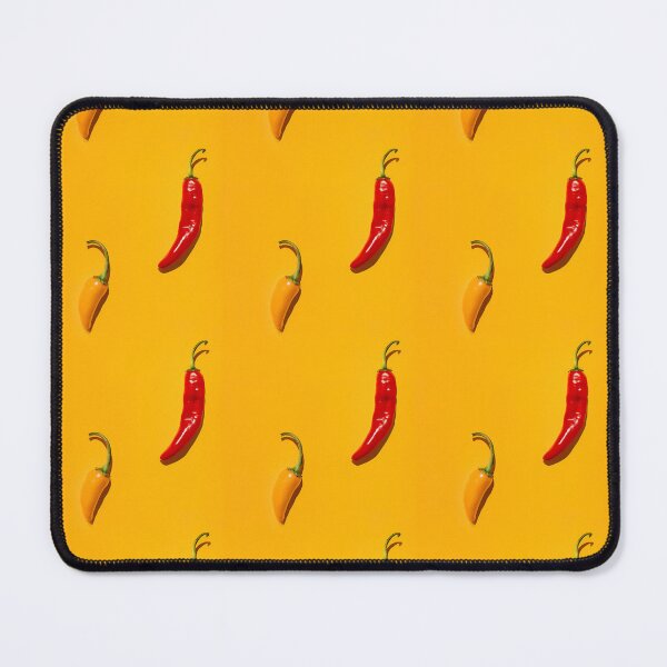 Item preview, Red and Yellow Peppers Pattern on Hot Yellow Background designed and sold by StickyBastardz.