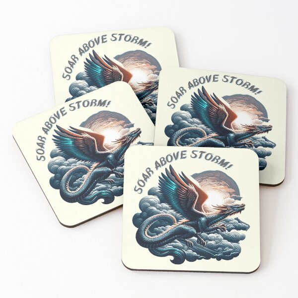 Item preview, Soar Above Storm: Dragon Soar's Above the Storm, "Choose to Be Positive" designed and sold by Dantin.