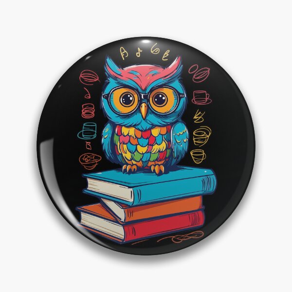 Item preview, Cute Owl Bookworm Funny Book Lover Reader designed and sold by LuminOrb.