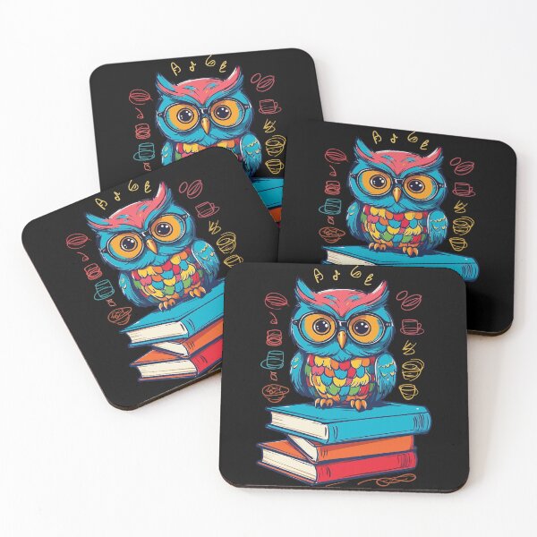 Item preview, Cute Owl Bookworm Funny Book Lover Reader designed and sold by LuminOrb.