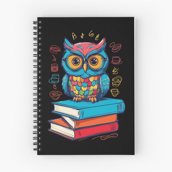 Item preview, Cute Owl Bookworm Funny Book Lover Reader designed and sold by LuminOrb.