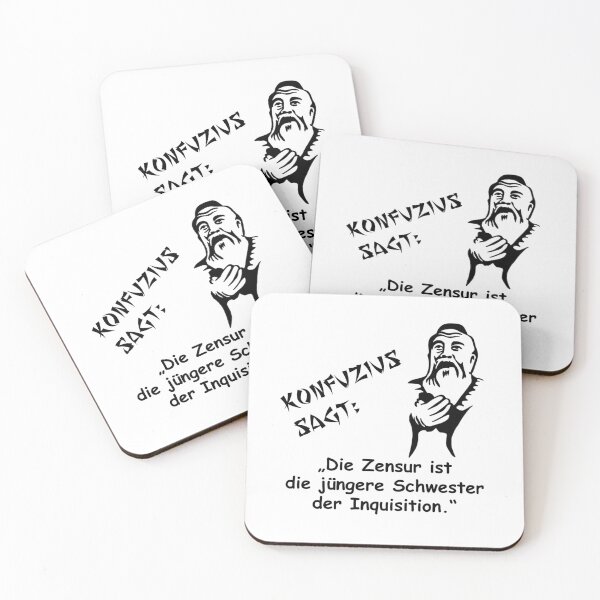 Item preview, Confucius says: Censorship is the younger sister of the Inquisition designed and sold by ARTmanhART.