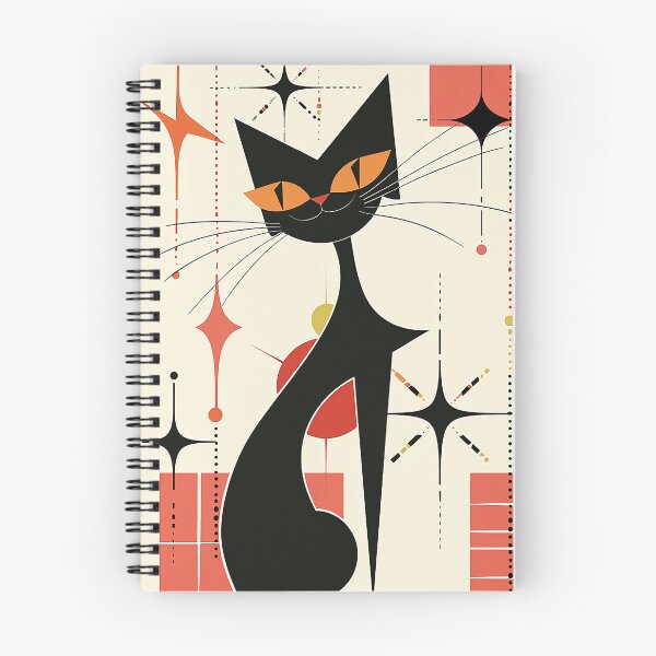 Item preview, Modern Retro Vintage Cat Art designed and sold by nomiraclehere.