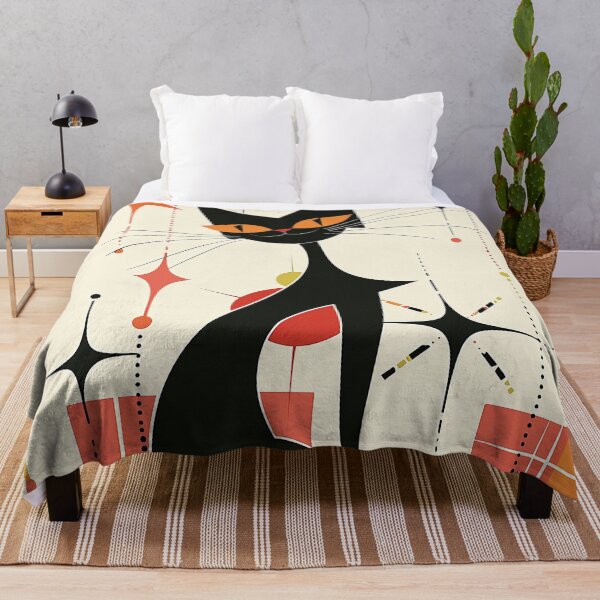Item preview, Modern Retro Vintage Cat Art designed and sold by nomiraclehere.