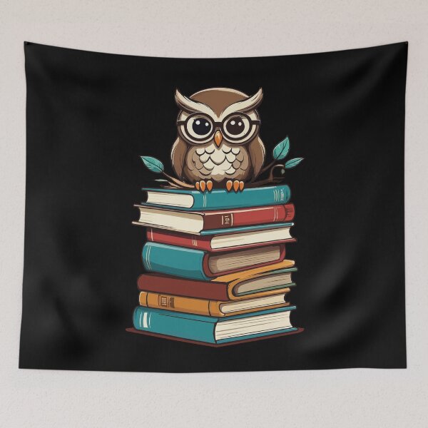 Item preview, Cute Book Owl for Avid Reader Bookworm designed and sold by LuminOrb.