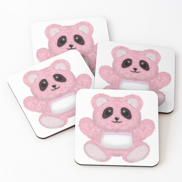 Item preview, cute pink fur teddy bear doll designed and sold by Radelss.
