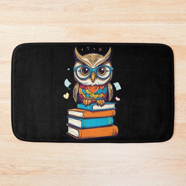 Item preview, Cute Owl Reading Book Illustration Fun designed and sold by LuminOrb.