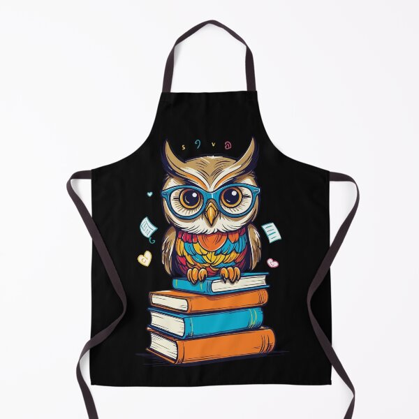 Item preview, Cute Owl Reading Book Illustration Fun designed and sold by LuminOrb.