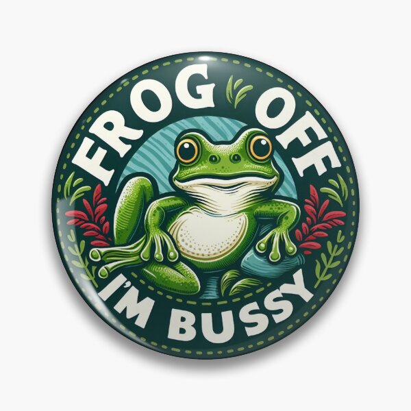 Item preview, Frog Off I'm Busy designed and sold by CatherineLievre.