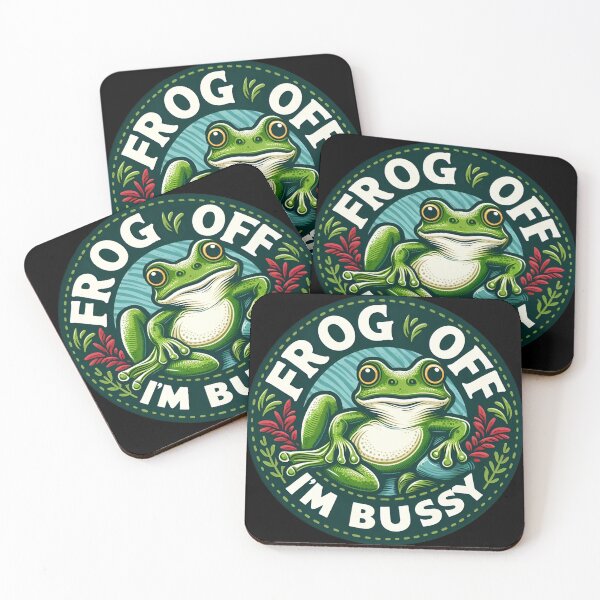 Item preview, Frog Off I'm Busy designed and sold by CatherineLievre.