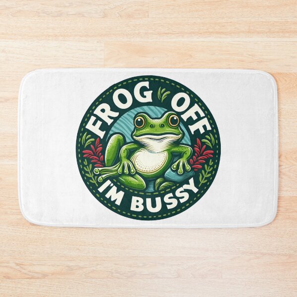 Item preview, Frog Off I'm Busy designed and sold by CatherineLievre.