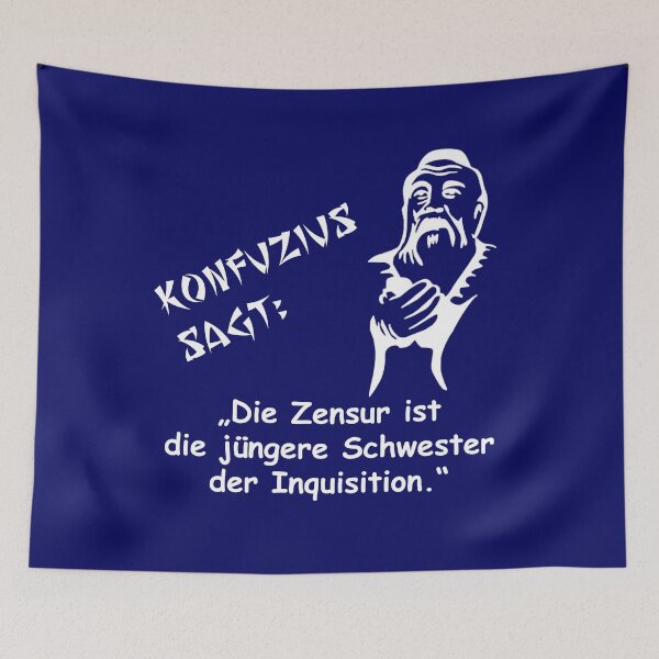Item preview, Confucius says: Censorship is the younger sister of the Inquisition designed and sold by ARTmanhART.