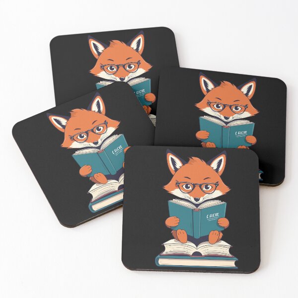 Item preview, Cute Book Lover Funny Fox Bookworm Reading designed and sold by LuminOrb.