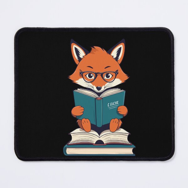 Item preview, Cute Book Lover Funny Fox Bookworm Reading designed and sold by LuminOrb.