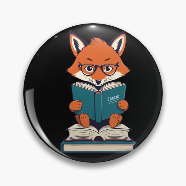 Item preview, Cute Book Lover Funny Fox Bookworm Reading designed and sold by LuminOrb.