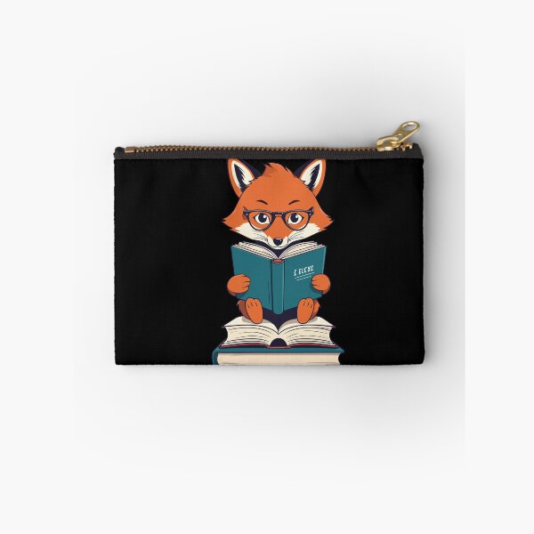 Item preview, Cute Book Lover Funny Fox Bookworm Reading designed and sold by LuminOrb.