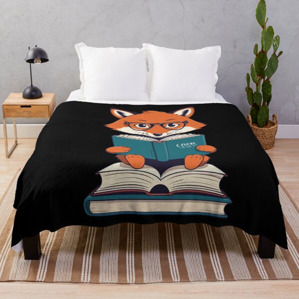Item preview, Cute Book Lover Funny Fox Bookworm Reading designed and sold by LuminOrb.