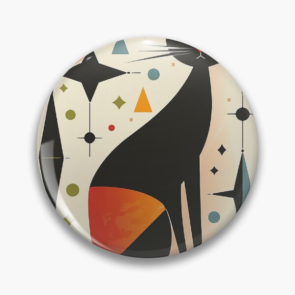 Item preview, Modern Retro Vintage Cat Art designed and sold by nomiraclehere.