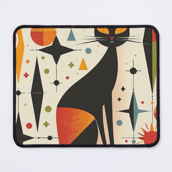 Item preview, Modern Retro Vintage Cat Art designed and sold by nomiraclehere.