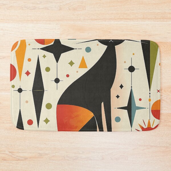Item preview, Modern Retro Vintage Cat Art designed and sold by nomiraclehere.