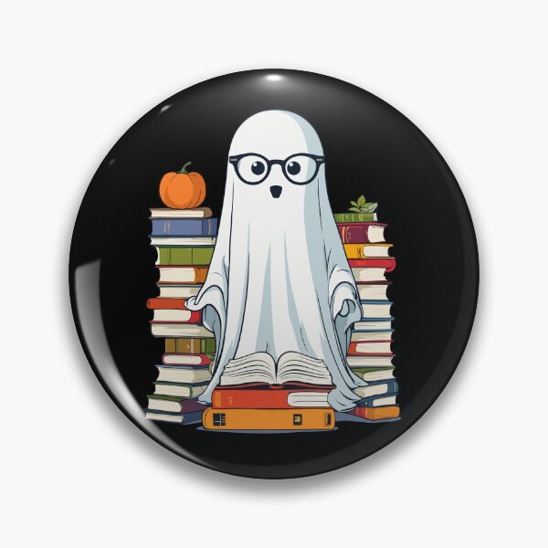 Item preview, Booklover Style Reading Halloween Ghost designed and sold by LuminOrb.