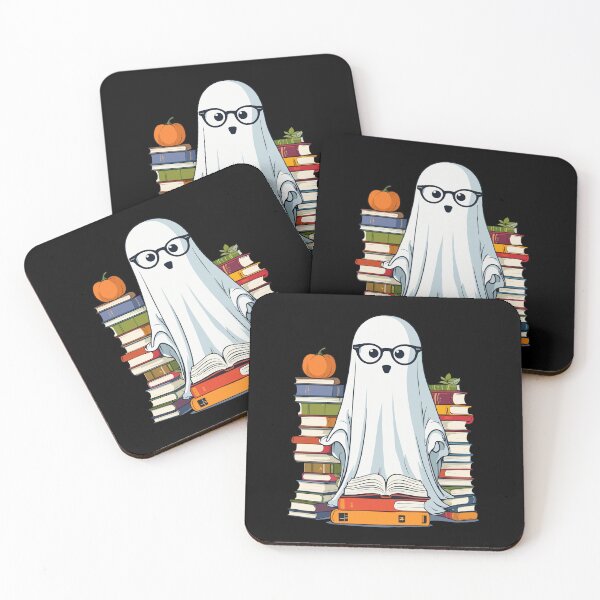 Item preview, Booklover Style Reading Halloween Ghost designed and sold by LuminOrb.