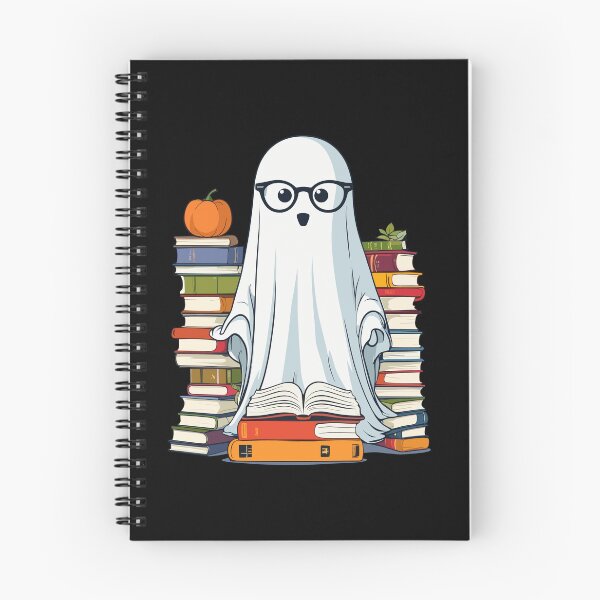 Item preview, Booklover Style Reading Halloween Ghost designed and sold by LuminOrb.