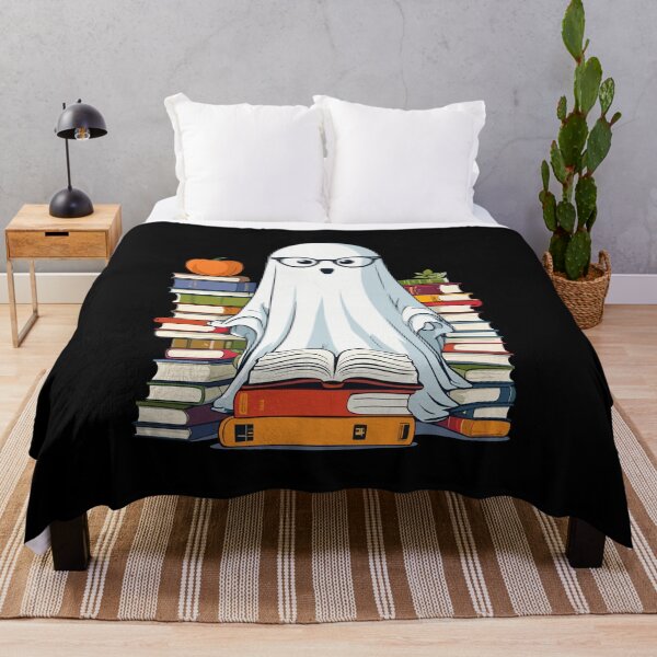 Item preview, Booklover Style Reading Halloween Ghost designed and sold by LuminOrb.
