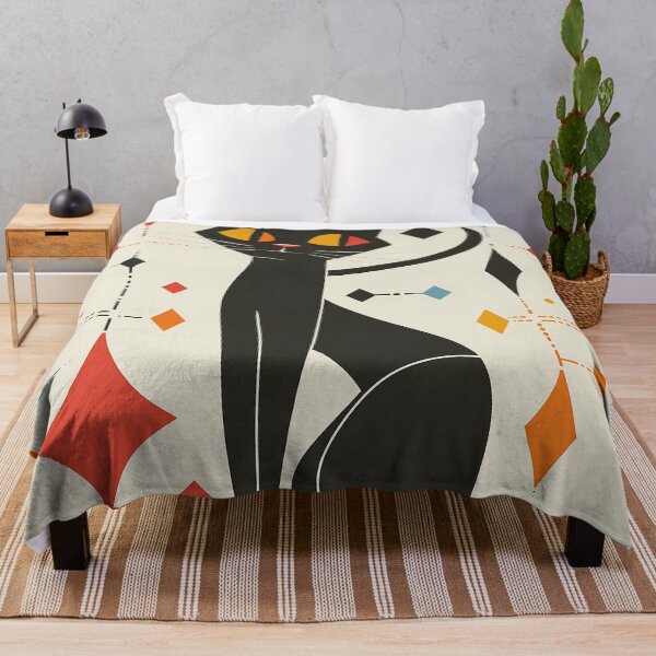 Item preview, Modern Retro Vintage Cat Art designed and sold by nomiraclehere.