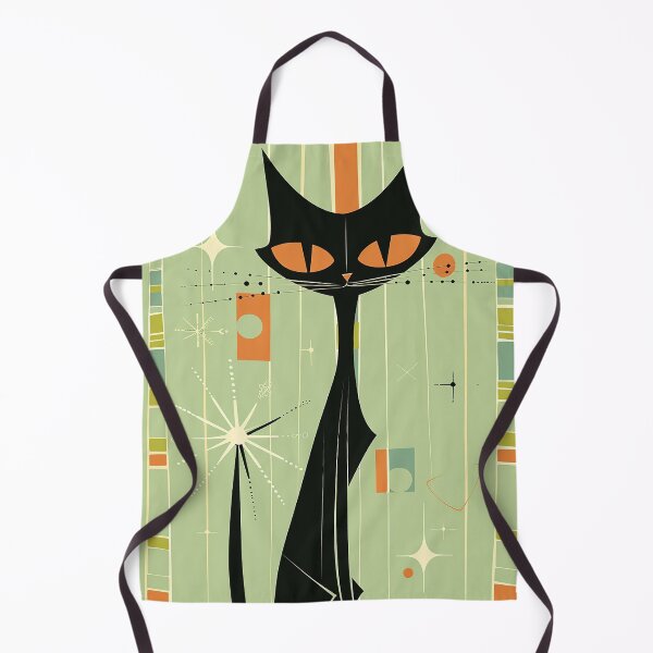 Item preview, Modern Retro Vintage Cat Art designed and sold by nomiraclehere.
