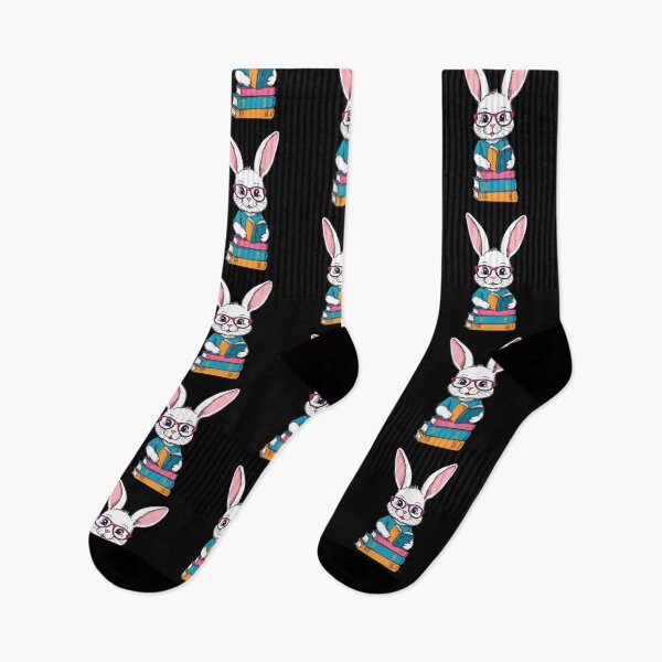 Item preview, Reading Bunny Enthusiastic Book Lover Style designed and sold by LuminOrb.